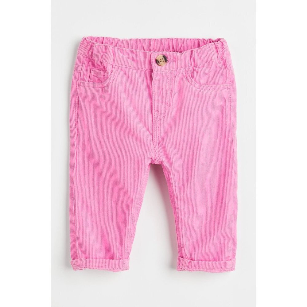 NWT H&M Twill Pants Color Pink Size 2T